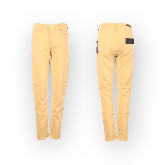 new Posh Citizens of Humanity ★ Cropped Stretch Jeans ★ Butter Yellow ★ 24 00 - Picture 14 of 16